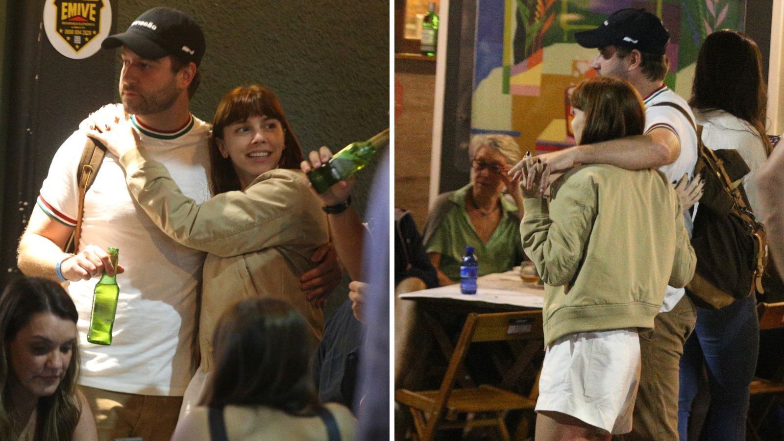 Alice Wegmann curte barzinho Rio de Janeiro com namorado