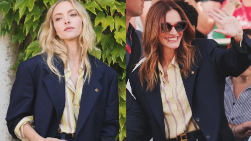 Amanda Seyfried e Julia Roberts compartilharam looks no Festival de Cinema de Veneza 2025