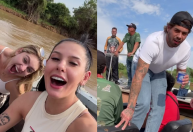 Ana Castela pesca com Zé Felipe: "Pai, peguei meu 1° peixe"; veja fotos