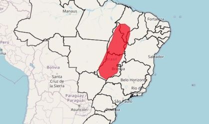 Área central do Brasil tem alerta vermelho de perigo para clima de deserto