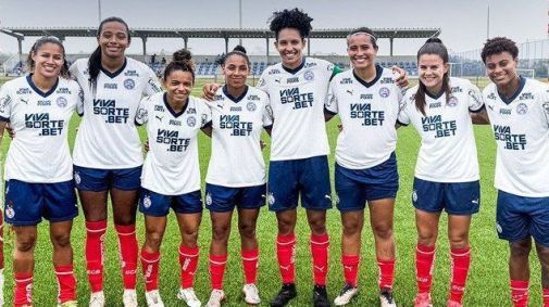 Jogadoras do time feminino do Bahia
