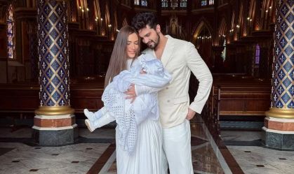 Luan Santana e Jade Magalhães batizam a 1ª filha, Serena, em Portugal