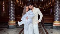 Luan Santana e Jade Magalhães batizam a 1ª filha, Serena, em Portugal
