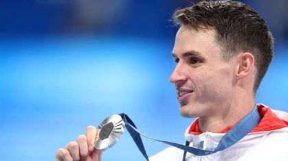 Ben Proud conquistou a prata nos 50 metros livre em Paris 2024