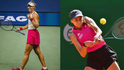 As tenistas Bia Haddad e Ana Candiotto