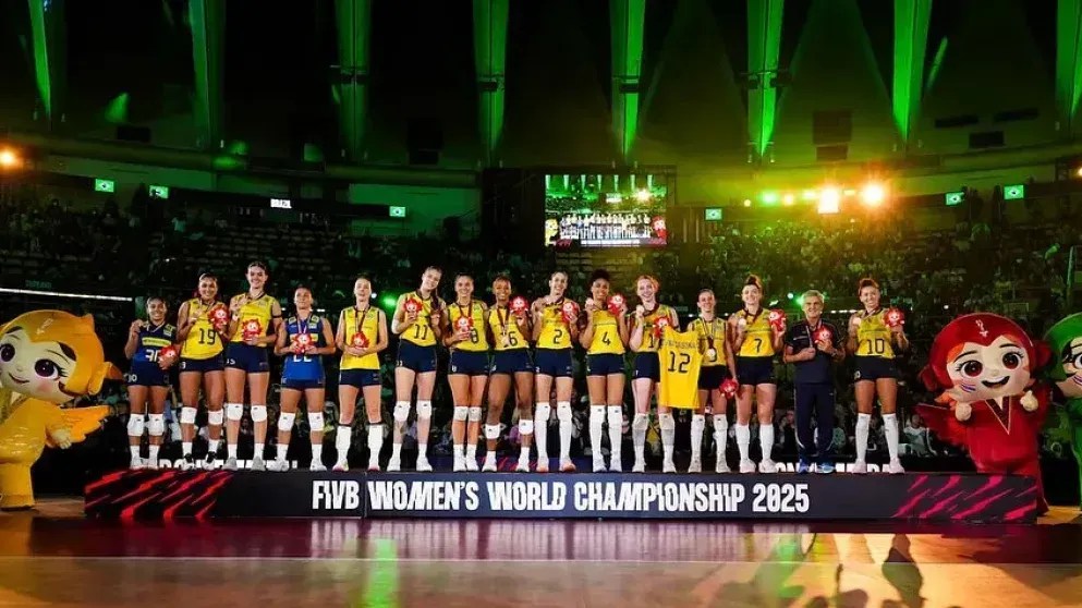 Brasil ficou com o terceiro lugar no Mundial Feminino de Vôlei