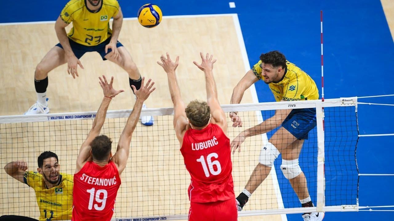 Confronto entre Brasil e Sérvia, pelo Mundial de Vôlei