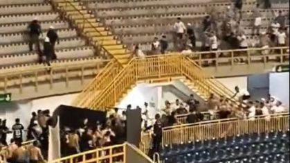 Briga entre torcedores do Ceará e Fortaleza em jogo de Futsal