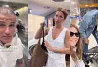 Bruno Gagliasso e Giovanna Ewbank mostram perrengue em aeroporto