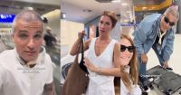 Bruno Gagliasso e Giovanna Ewbank mostram perrengue em aeroporto