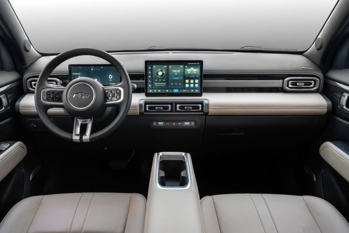 Interior do Chevrolet Spark EUV • Chevrolet/Divulgação