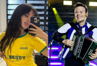 Michel Teló comemora Camila Cabello cantando "Ai Se Eu Te Pego" no The Town