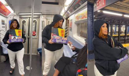 Fingindo ser camelô, Cardi B vende seu novo álbum no metrô de NY
