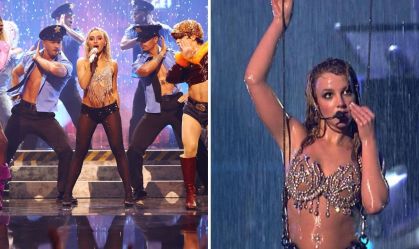 No VMA, Sabrina Carpenter usa look inspirado em Britney Spears; confira