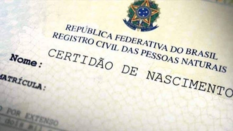 certidao de nascimento