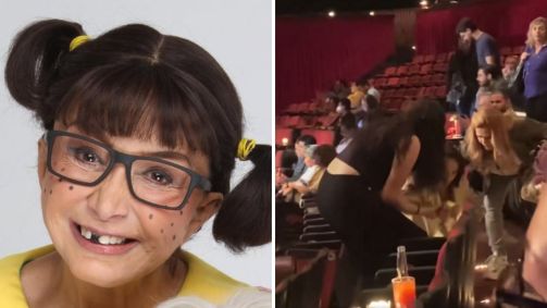 Intérprete de Chiquinha, em "Chaves", cai em escada de teatro