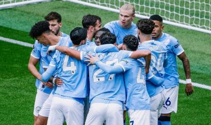 Com dois gols contra de Esteve e show de Haaland, City atropela Burnley