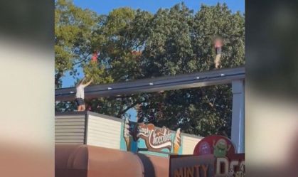 Homem resgata criança em monotrilho de parque de diversões nos EUA