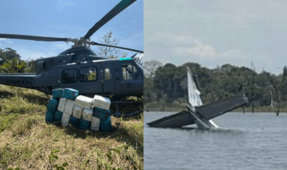 Avião que caiu em represa no Amazonas transportava mais de 500 kg de drogas