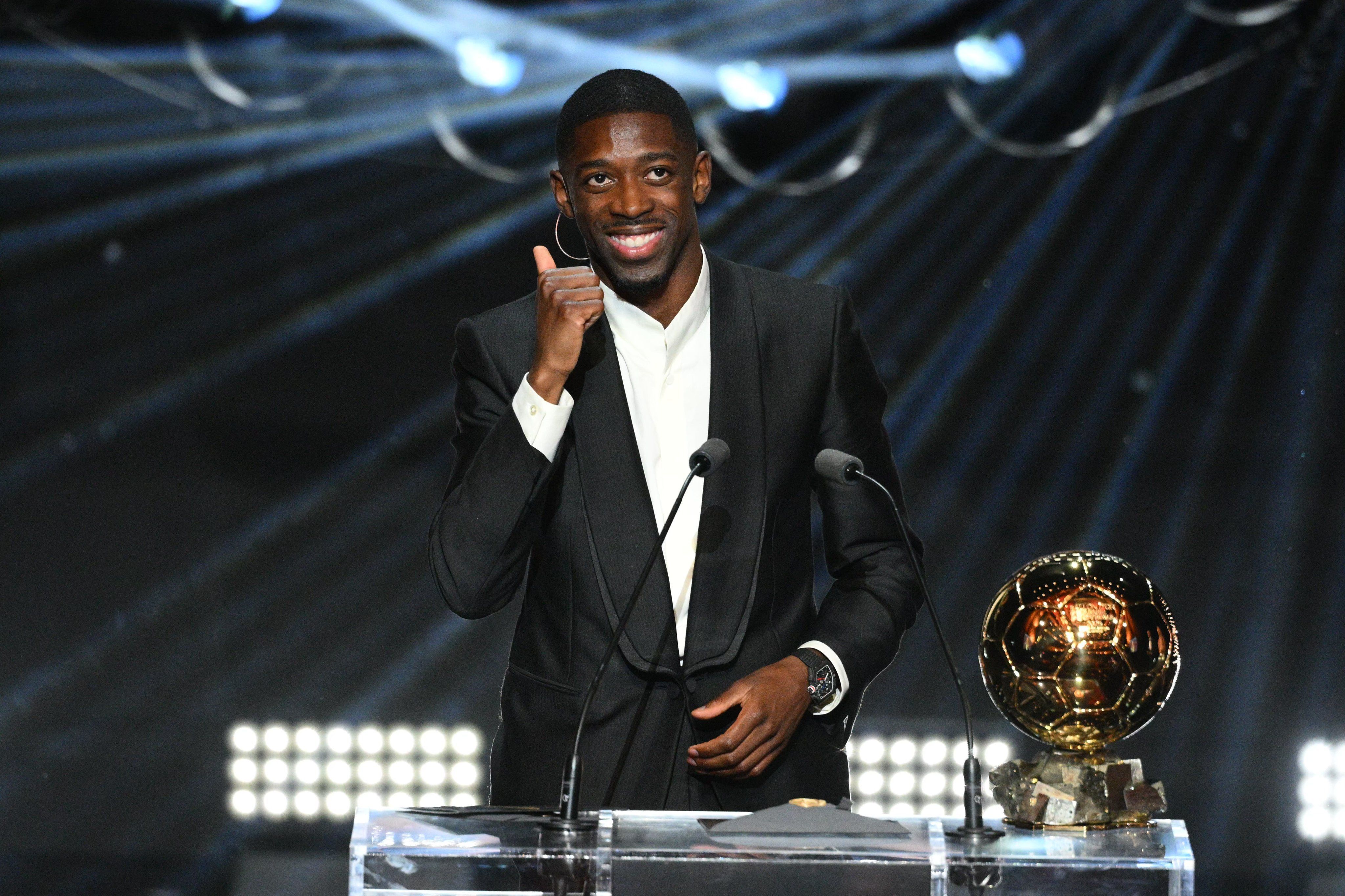 Dembélé é o atual melhor do mundo após conquistar a Bola de Ouro
