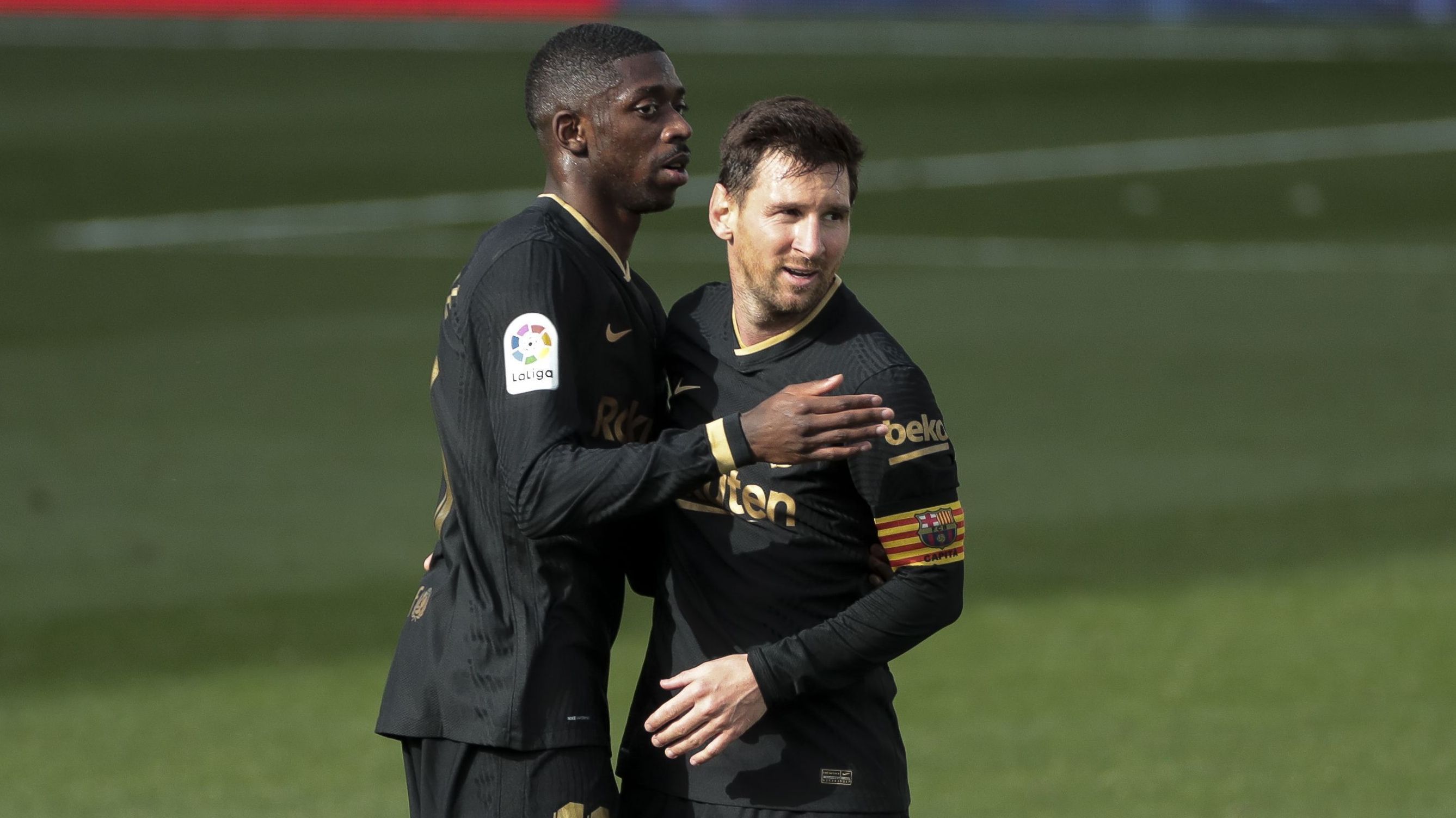 Ousmane Dembélé e Messi nos tempos de Barcelona