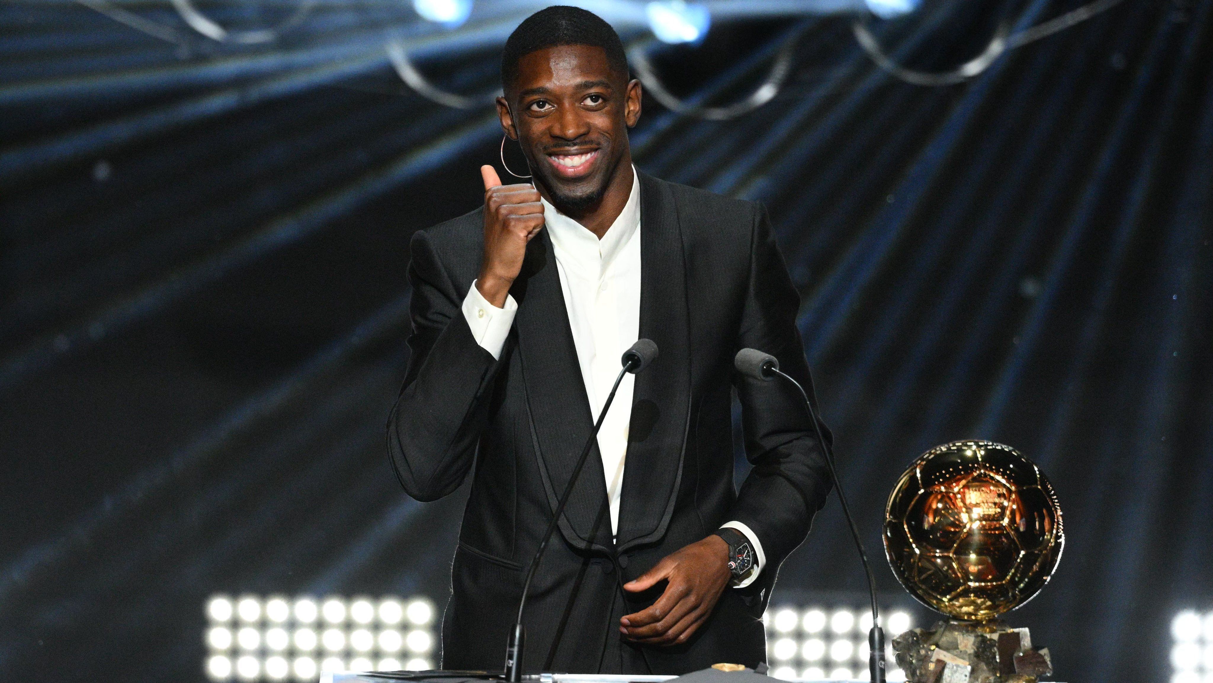 Ousmane Dembélé, do PSG, eleito o melhor jogador do mundo na Bola de Ouro de 2025