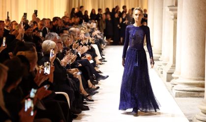 Semana de Moda de Milão apresenta a última coleção de Giorgio Armani