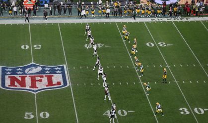 Kickoff entre Philadelphia Eagles e Green Bay Packers na Neo Química Arena, Em São Paulo