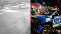 Vídeo: Viatura da PM atropela motociclista durante abordagem em Goiás