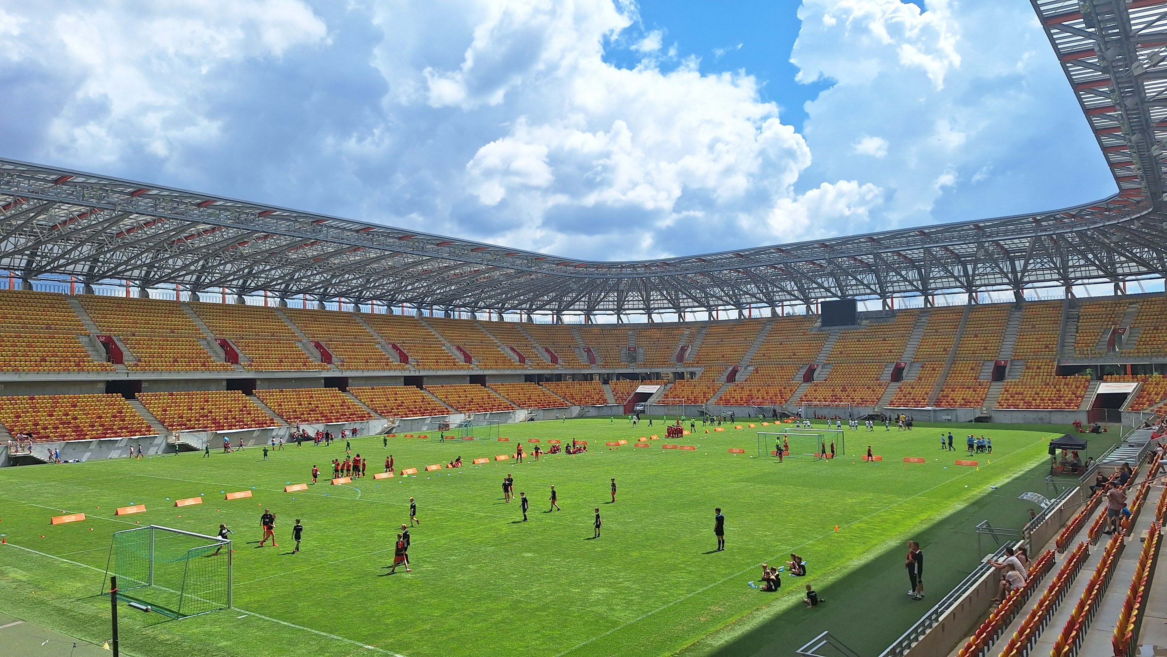 O Estádio Municipal de Bialystok, na Polônia