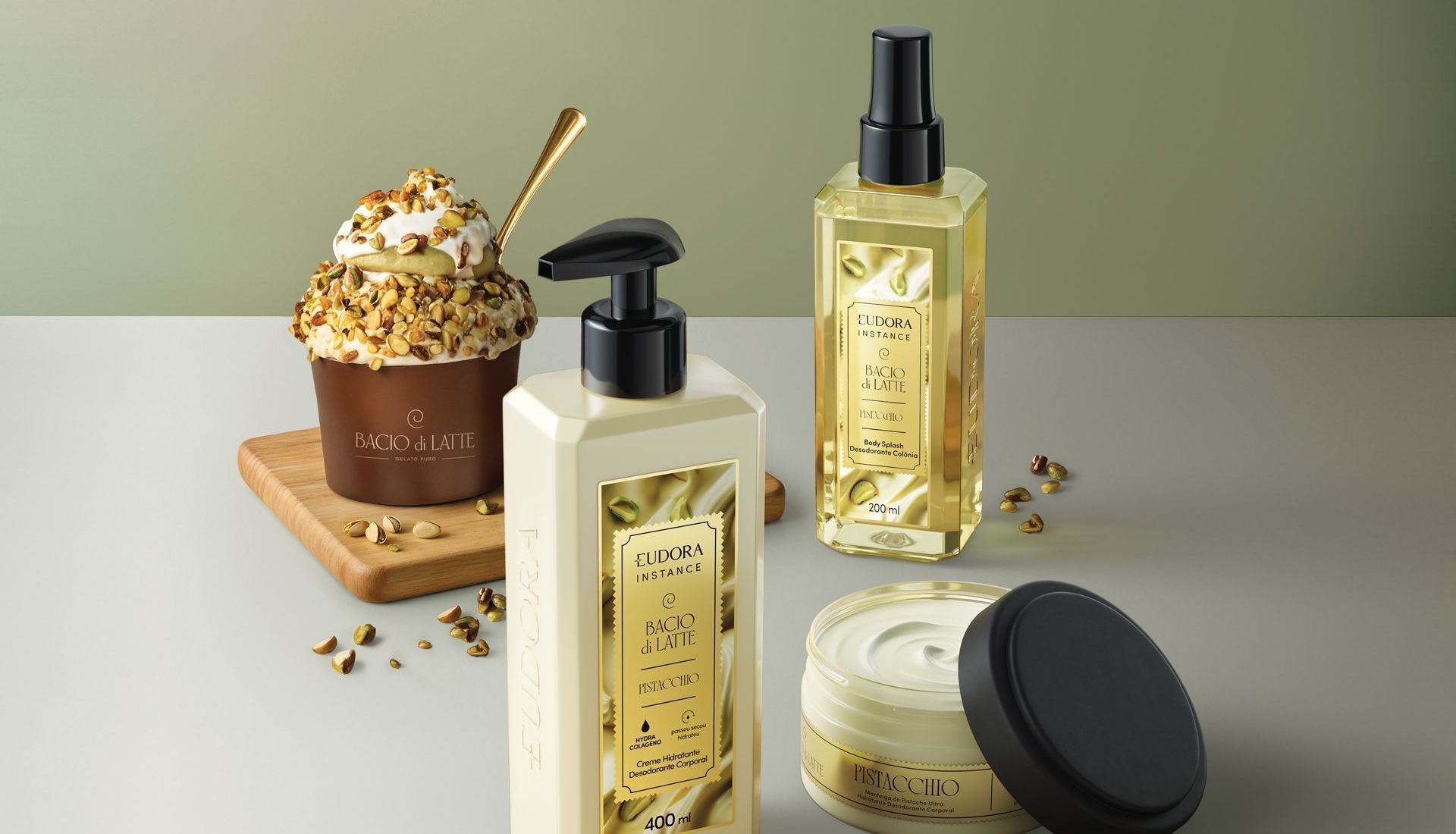 Eudora e Bacio di Latte lançam hidratantes e glosses com aroma de sorvetes