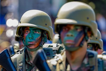 Soldados brasileiros no desfile de 7 de setembro