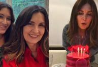 Fátima Bernardes comemora aniversário de 63 anos com a família; veja foto