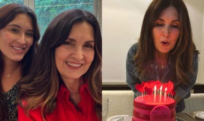Fátima Bernardes comemora aniversário de 63 anos com a família; veja foto