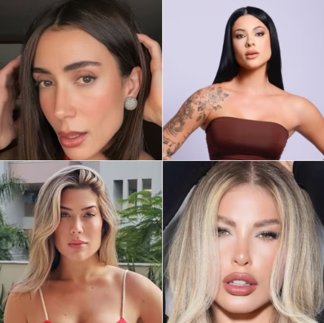 Em "A Fazenda 17", Michelle Barros, Rayane Figliuzzi, Renata Muller e Saory Cardoso disputam a primeira Prova do Fazendeiro • Reprodução/Redes Sociais