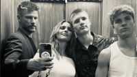 Fernanda Lima curte noite com Rodrigo Hilbert e filhos gêmeos; veja