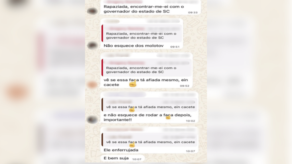 As conversas foram divulgadas nas redes sociais