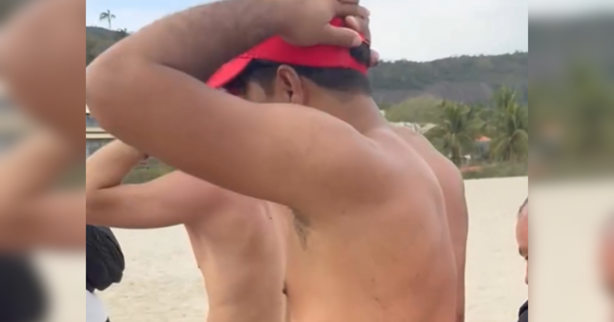 Vídeo: chefe do CV é preso enquanto bebia whisky em praia no RJ