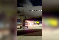 Vídeo: Caminhão pega fogo no pátio do Aeroporto de Viracopos, em SP