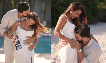 Vanessa e Léo, de "Casamento às Cegas", anunciam gravidez do 1º filho