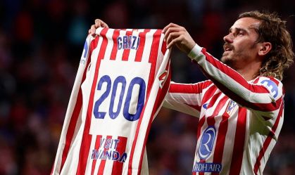 Griezmann alcança a marca de 200 gols pelo Atlético de Madrid