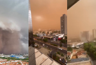 Vídeo: São Paulo registra tempestades de areia em meio a temporais