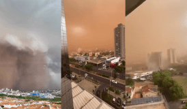 Vídeo: São Paulo registra tempestades de areia em meio a temporais