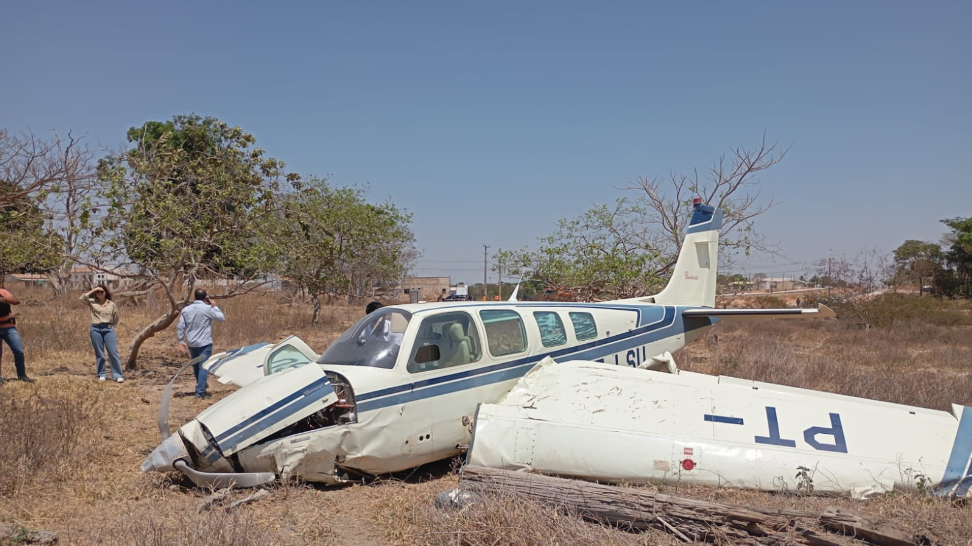 Avião caiu MT