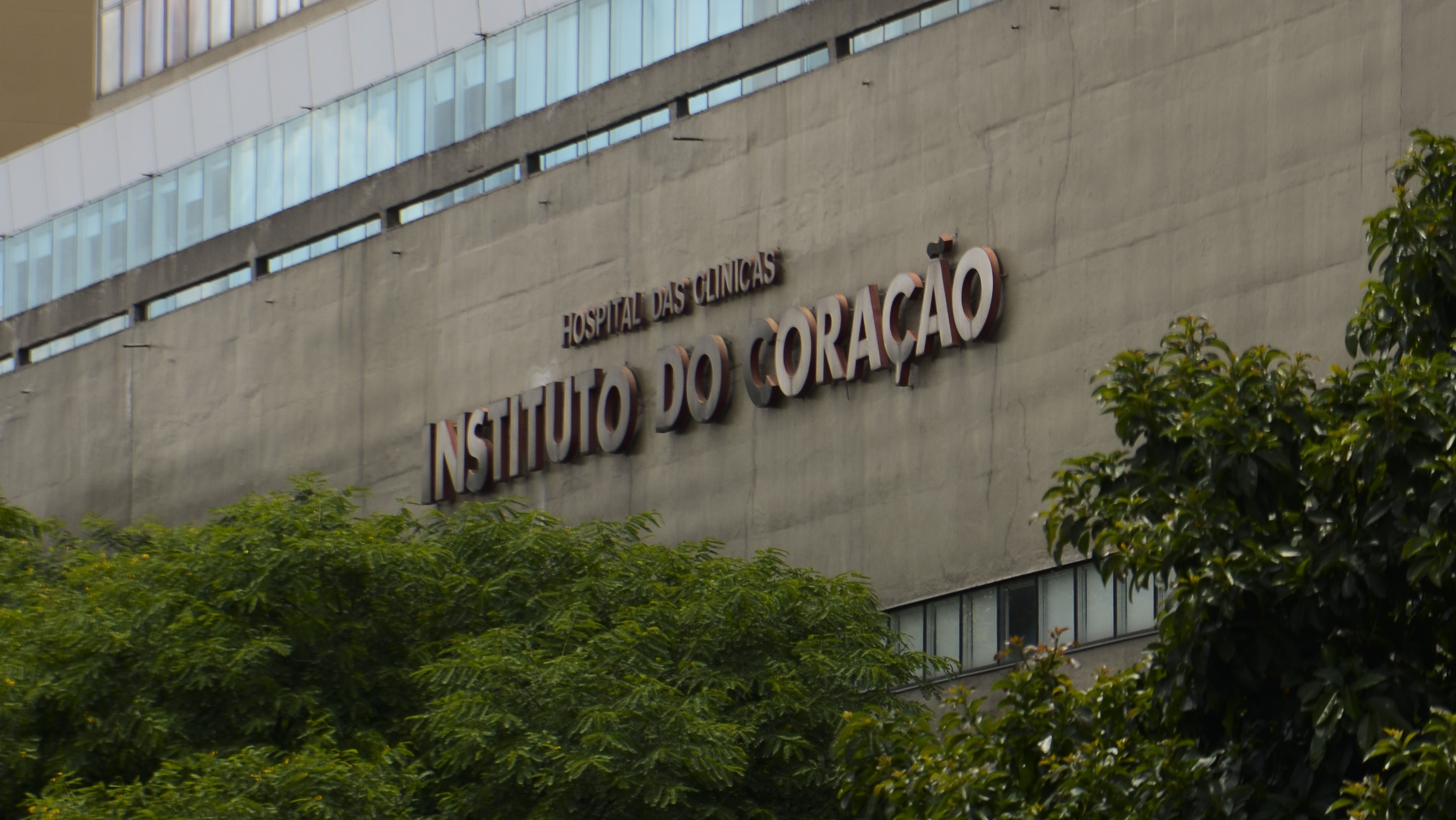 Fachada do Instituto do Coração do Hospital das Clínicas da FMUSP