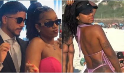 Mulher se pronuncia após ter foto de biquíni repostada por namorado de Iza
