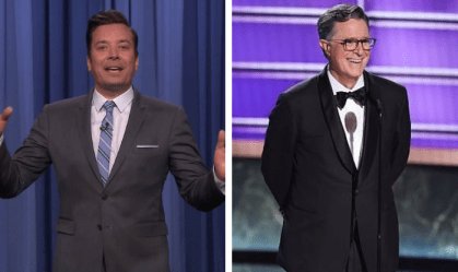 Jimmy Fallon e Stephen Colbert reagem a suspensão de programa de Kimmel