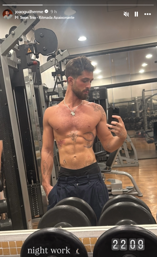 O shape de João Guilherme • Reprodução/Instagram