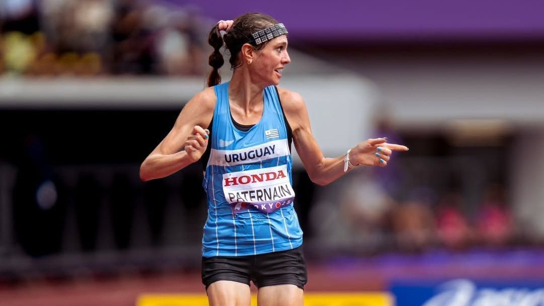 Julia Paternain, uruguaia que subiu no pódio na maratona no Mundial de Atletismo