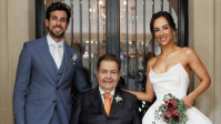 Ao lado do pai, Faustão, Lara Silva publica fotos do casamento; veja